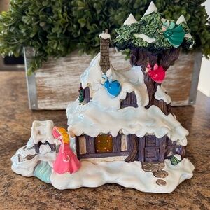 Disney Christmas Village Aurora’s Cottage Sleeping Beauty Winter Lighted House